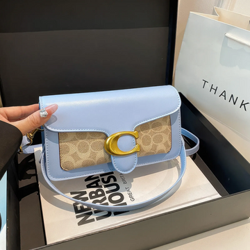 Bolsa Tabby Shoulder 26 Coach – Azul Monograma