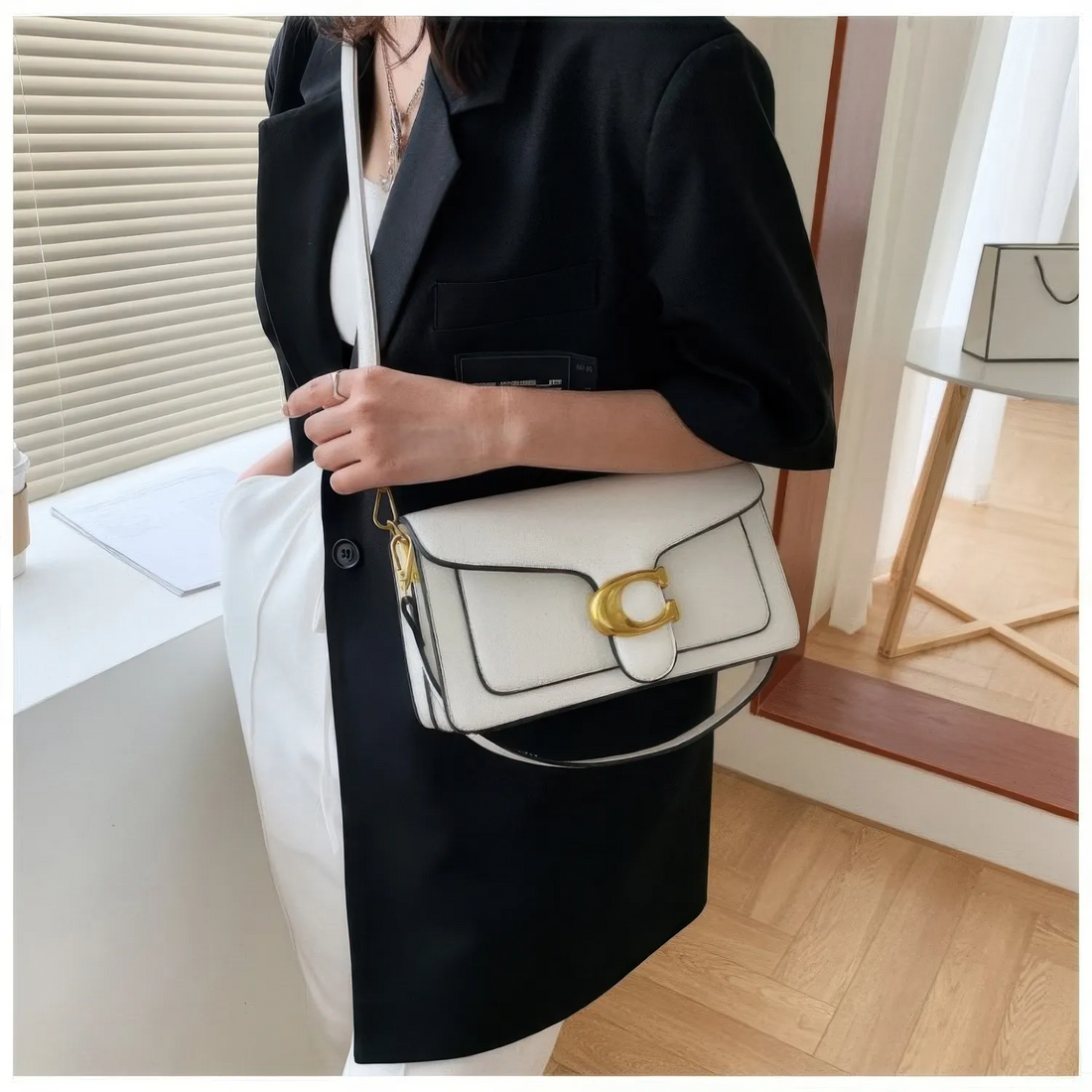 Bolsa Tabby Shoulder 26 Coach – Branco