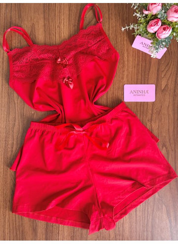 Baby Doll Aurora - Vermelho