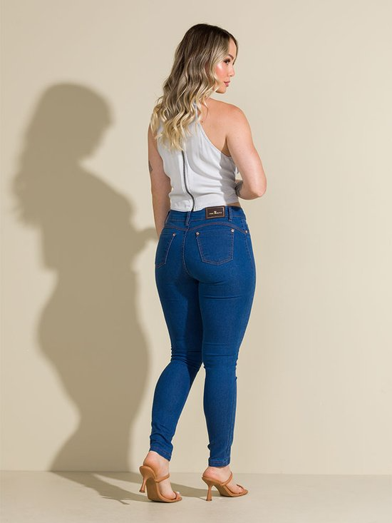 Calça Feminina Jeans Skinny Modeladora Tex Denim