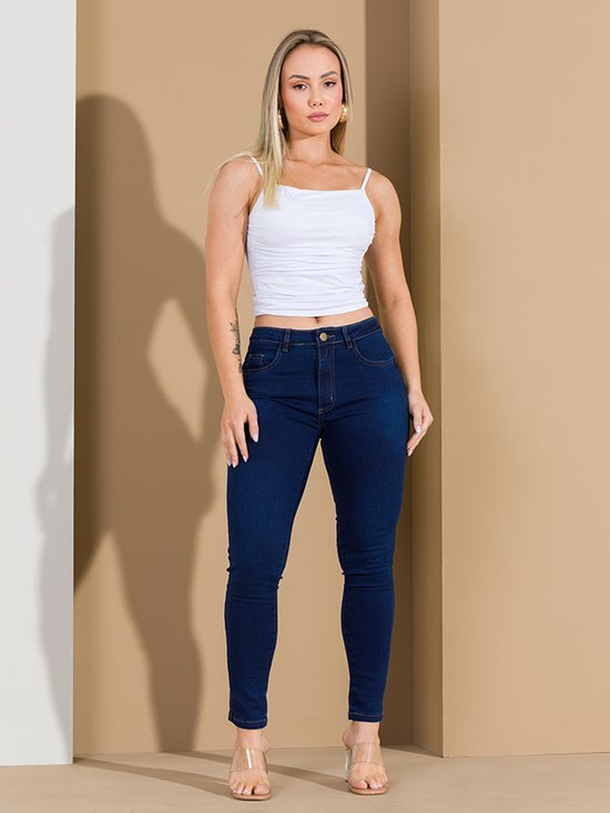 Calça Feminina Jeans Cigarrete Skinny Modeladora