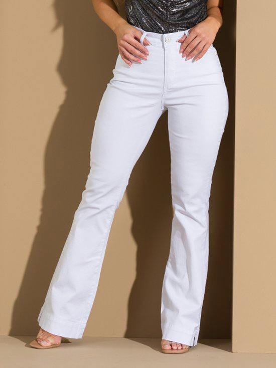 Calça Feminina Jeans Boot Cut Repele Líquido