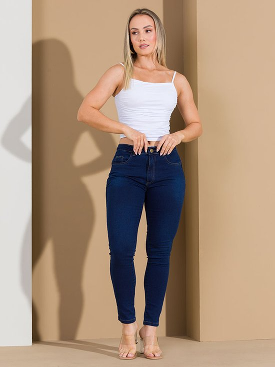 Calça Feminina Jeans Cigarrete Skinny Modeladora