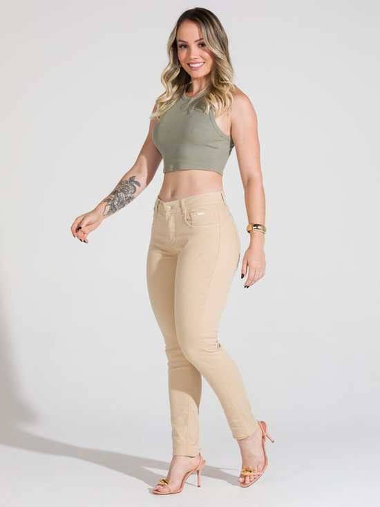 Calça Feminina Jeans Skinny Collors Modeladora