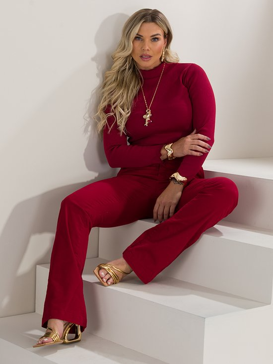 Calça Feminina Sarja Boot Cut (Não Desbota)