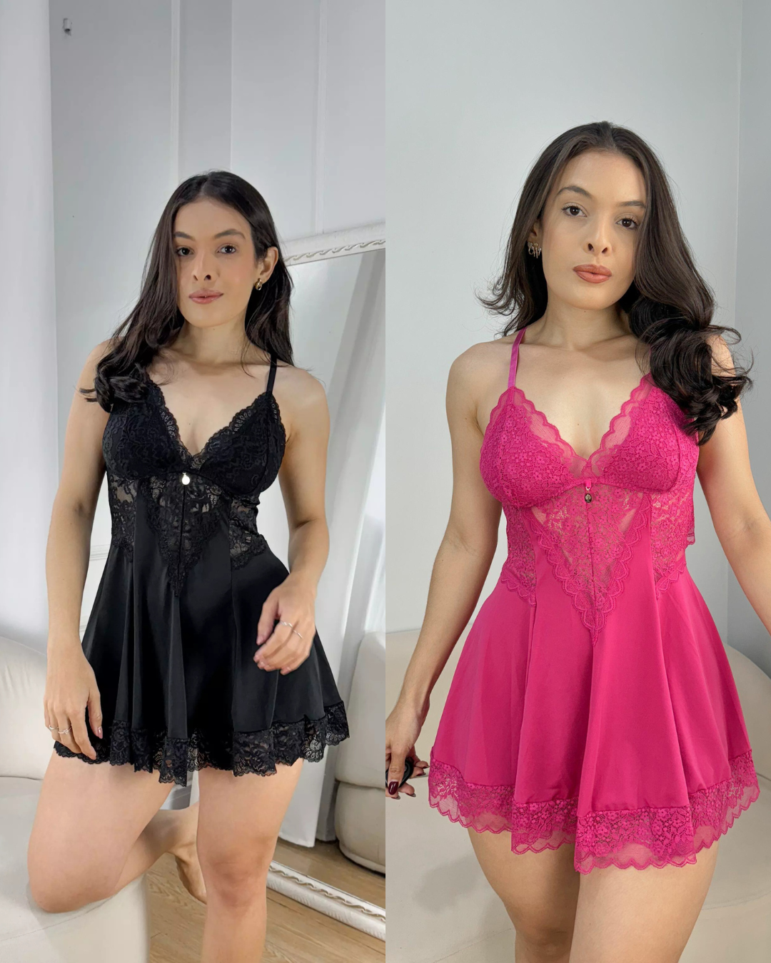 Kit Camisola Jenner: Leve 2 por R$99,90 + Calcinha Fio Duplo de Brinde