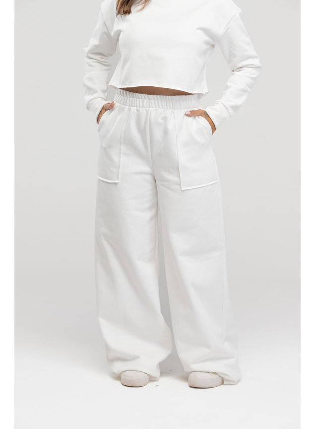 Conjunto Blusa Cropped de Moletom - Especial de Inverno