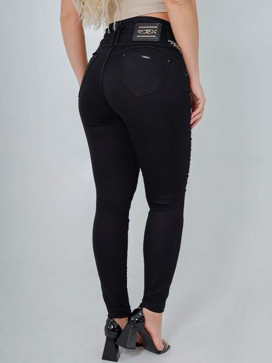 Calça Feminina Sarja Cigarrete Sabrina Chapa Barriga