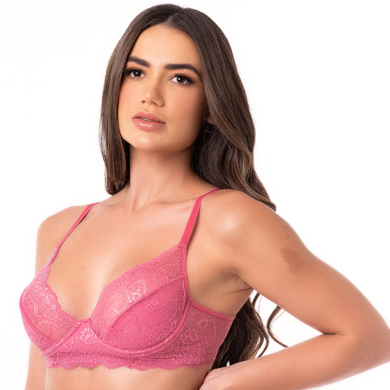 Conjunto em Renda Meia Taça