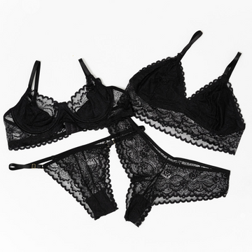 Kit 2 Conjuntos de Lingerie em Renda